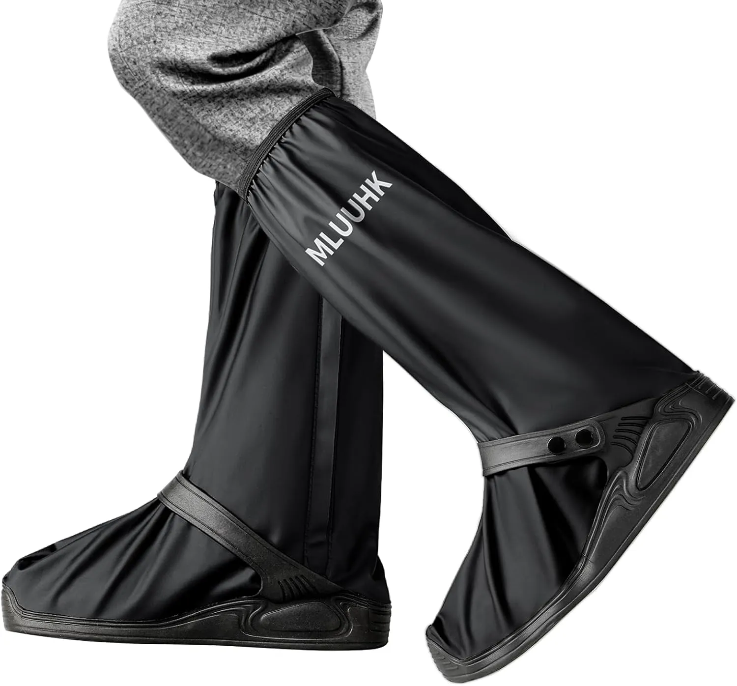 Rain Shoe Covers, Reusable Waterproof Rain Cover for Shoes, Non-Slip PVC Snow Boot Covers for Men and Women