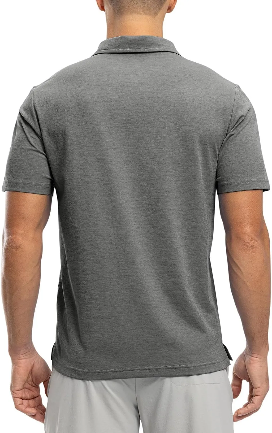 Rdruko Men's Polo Shirts Short Sleeve Dry Fit Golf Shirt with Pocket Collared Tee Shirts Athletic Casual