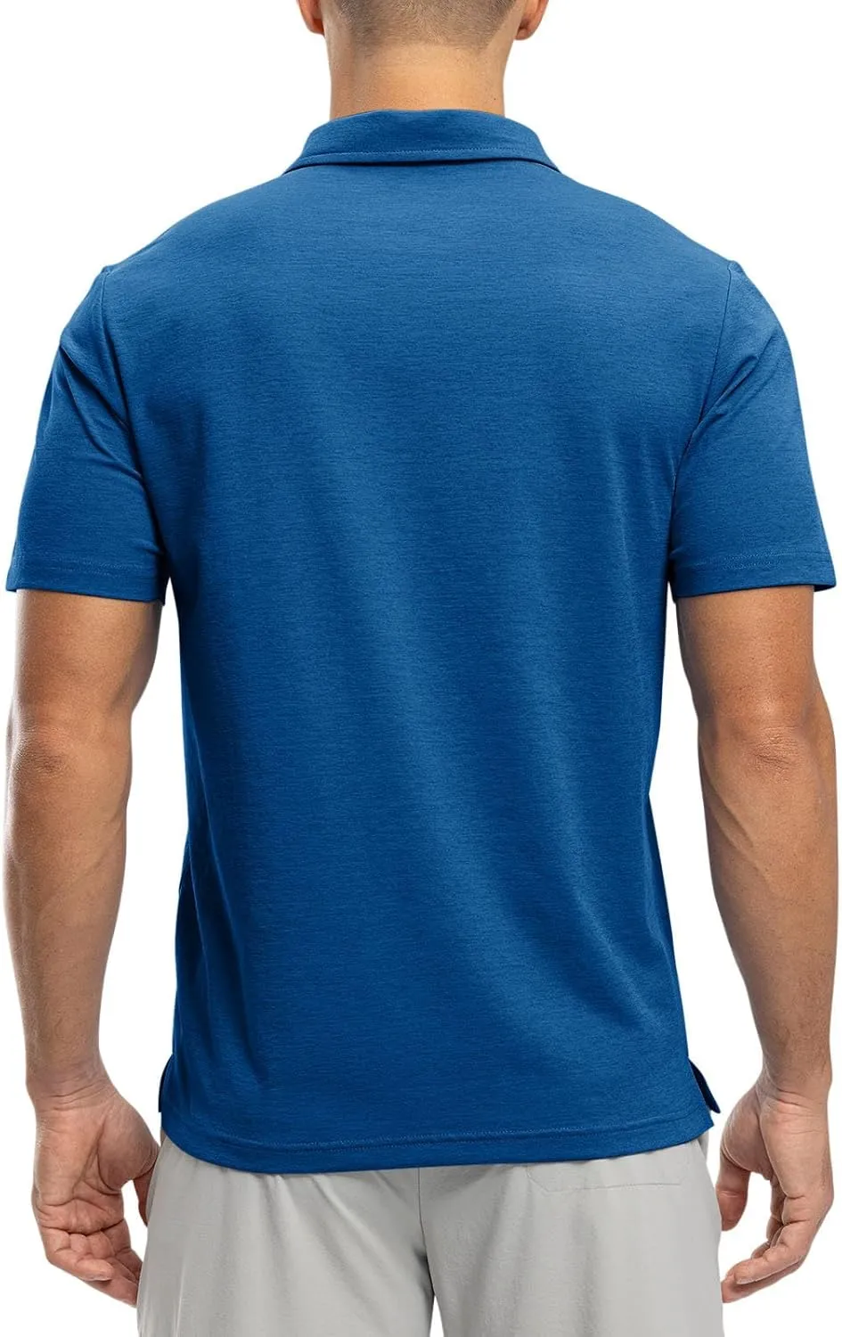 Rdruko Men's Polo Shirts Short Sleeve Dry Fit Golf Shirt with Pocket Collared Tee Shirts Athletic Casual