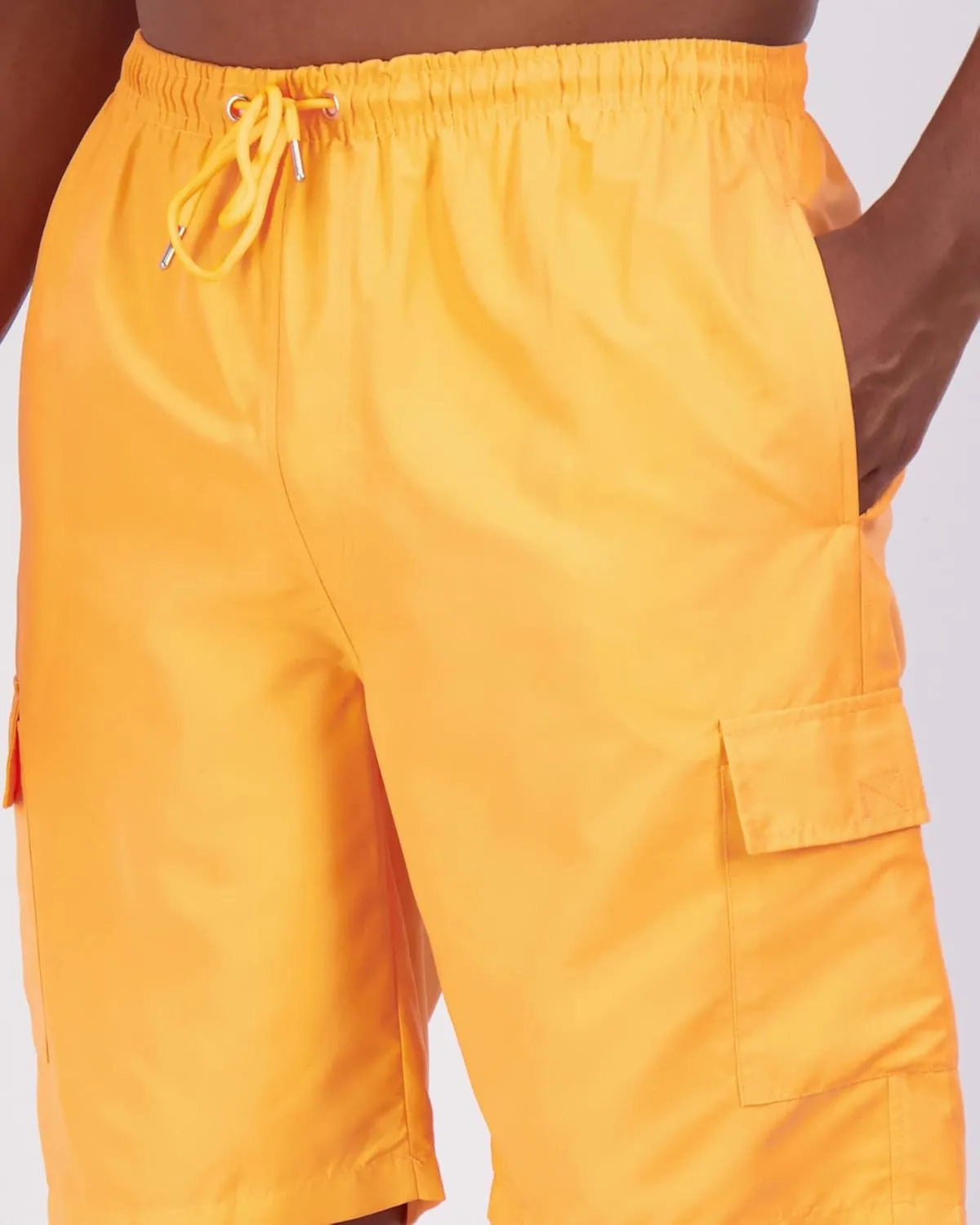 Real Essentials 3 Pack: Men's Swim Trunks with Cargo Pockets & Mesh Lining (Available in Big & Tall)