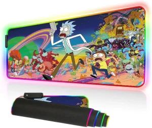 RGB Mouse Pad, Imegny Large Extended Soft Led Mouse Mat with Different Lighting Modes, 900 x 400mm / 35.4 * 15.7Inch