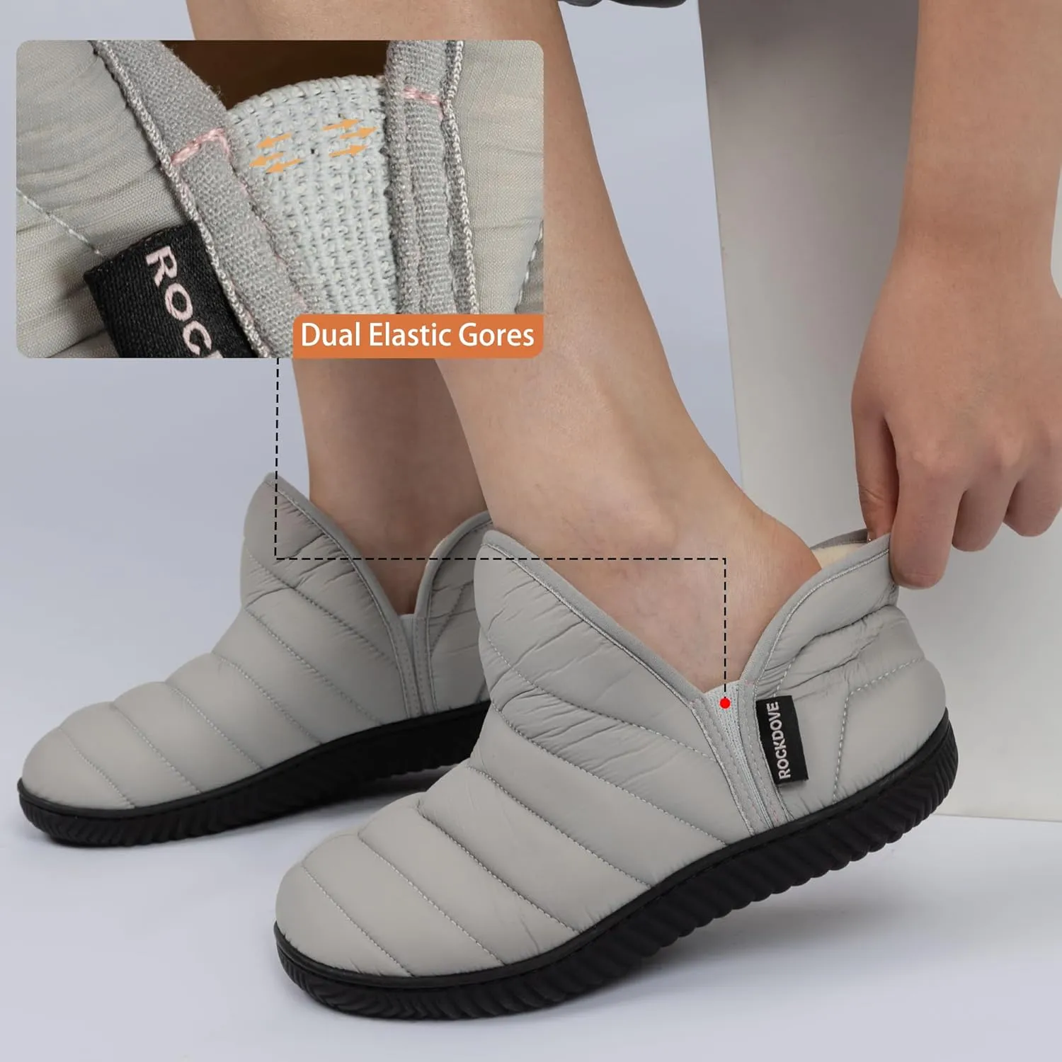 RockDove Women's Alpinz Puffer Bootie with Indoor Outdoor Sole