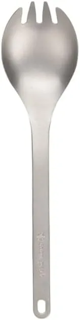 Snow Peak Titanium Spork - Lightweight Titanium Cutlery for Camping & Hiking - Compact & Portable Utensil for Easy Packing - Durable Camping Cookware Accessories