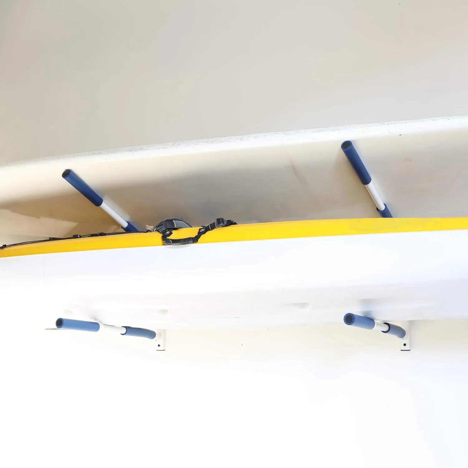 SPAREHAND Premium Edition: All Climate Wall Mount Hybrid Rack for SUPs and Kayaks