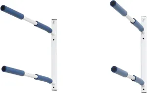 SPAREHAND Premium Edition: All Climate Wall Mount Hybrid Rack for SUPs and Kayaks