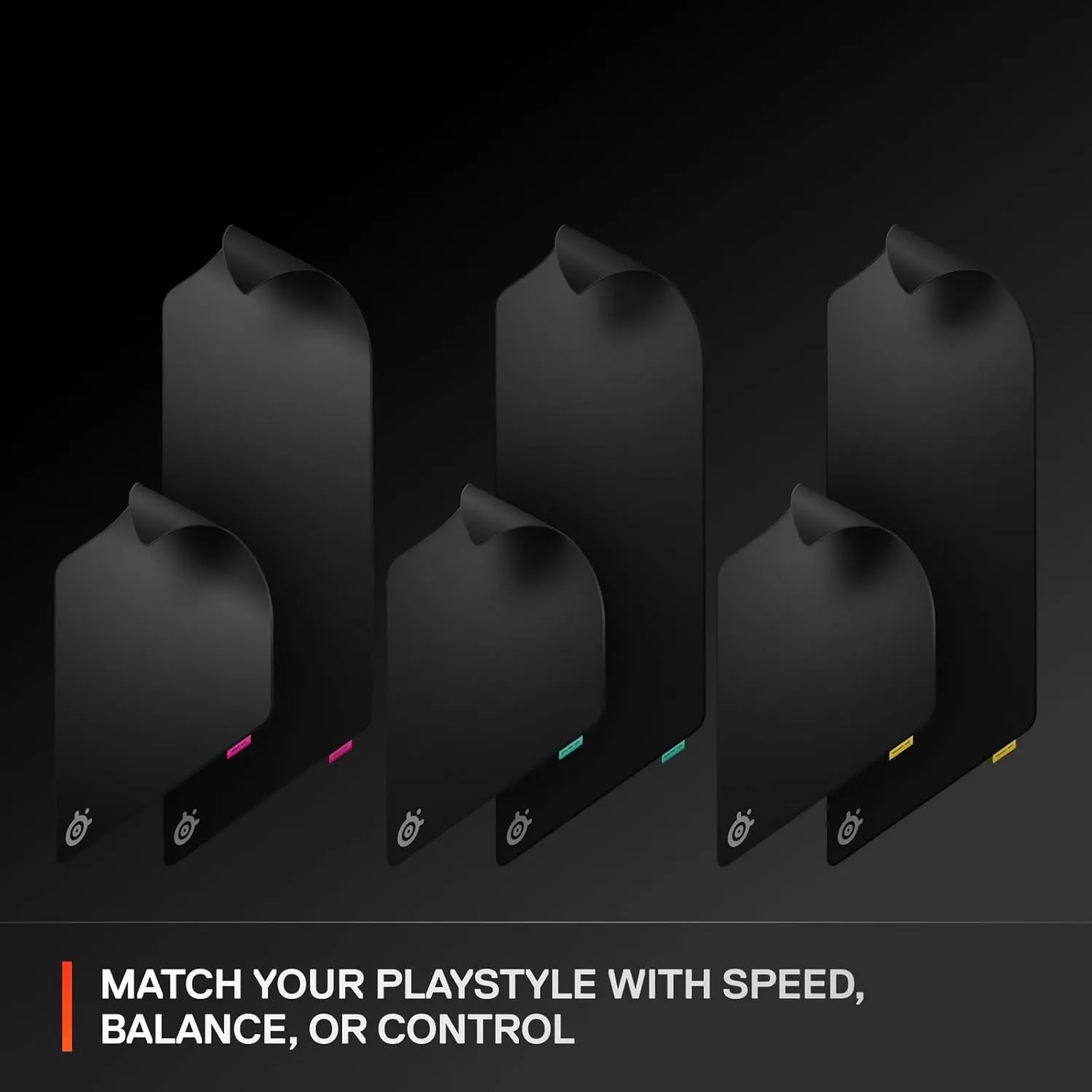 SteelSeries QcK L Performance Balance Gaming Mousepad  Extra Density for a Smooth Glide  Low-Profile Edge Stitching  Non-Slip Neoprene Rubber Base 16.54 x 19.29 inch  FPS, MOBAs, RTS, MMO