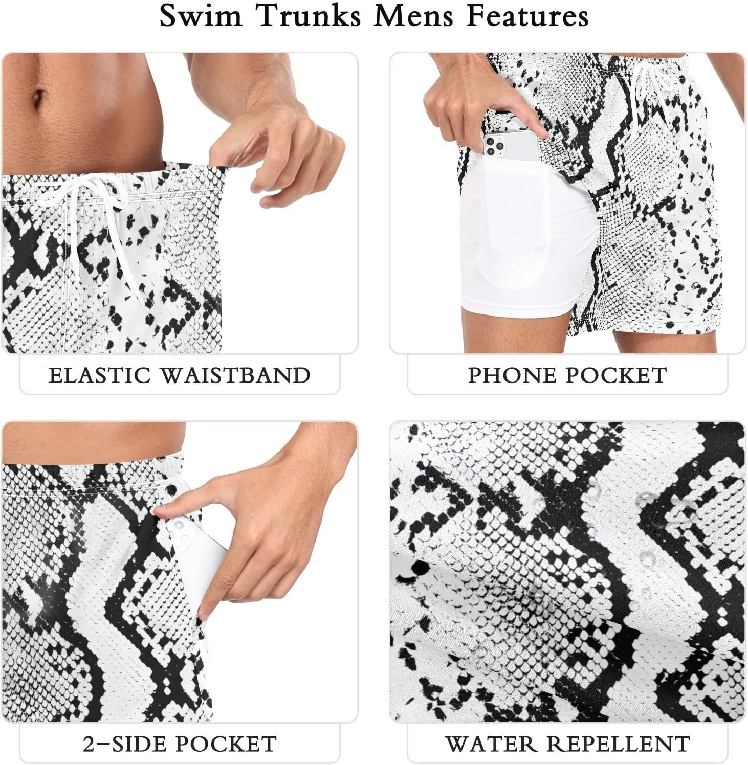 Swim Trunks for Men Casual Shorts Swimwear Summer Beach Wear S-XXL