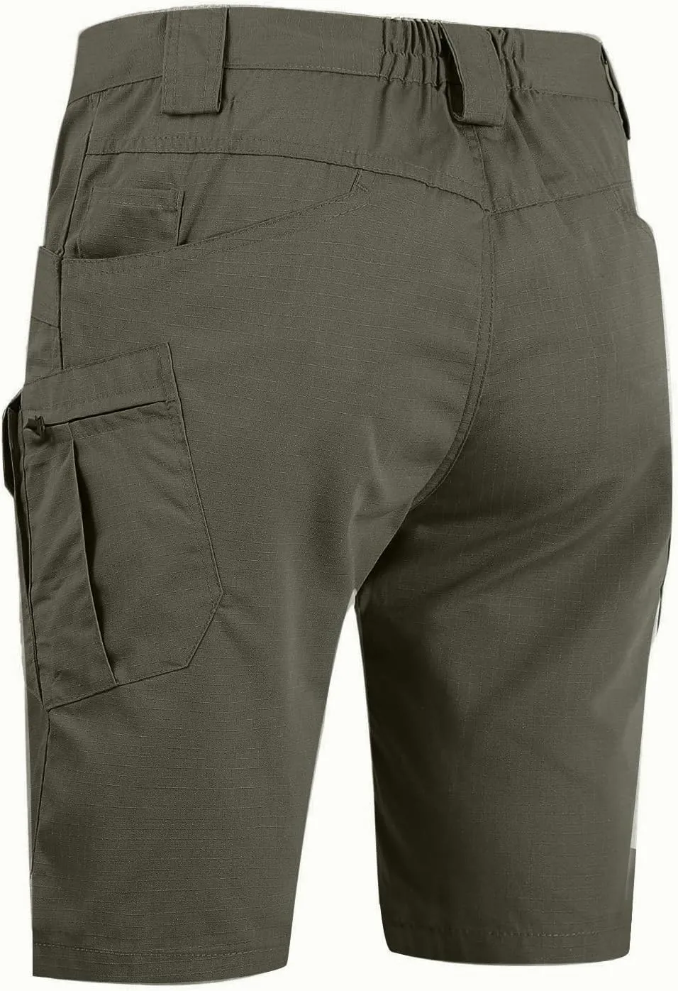 Tactical Cargo Shorts for Men Stretch Waist Waterproof Relaxed Fit Work Shorts Lightweight Hiking Short with Pockets