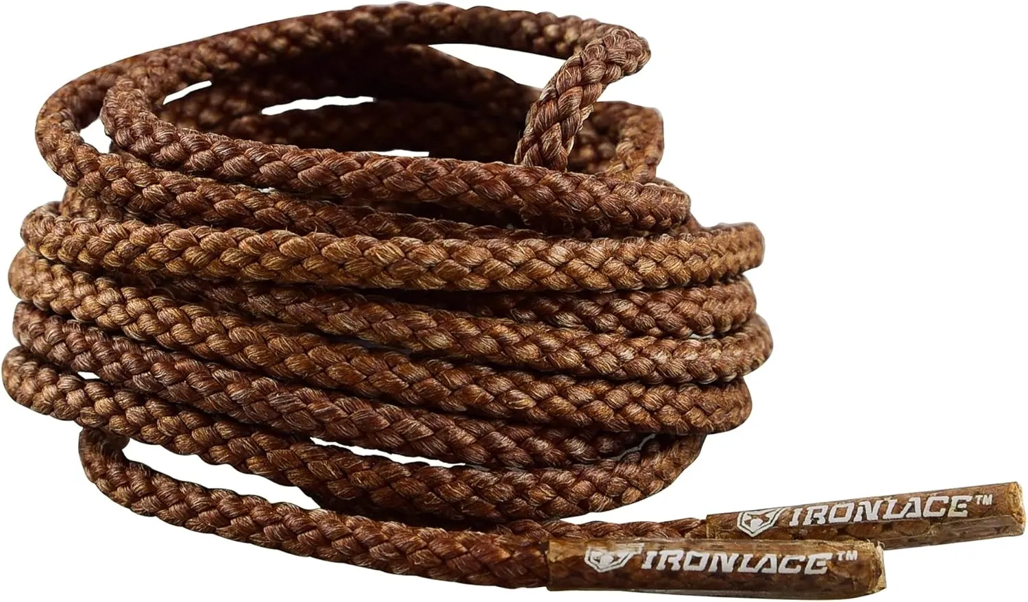 Unbreakable Round Bootlaces - Indestructible, Waterproof & Fire Resistant Laces, 1500-Pound Breaking Strength/Pair
