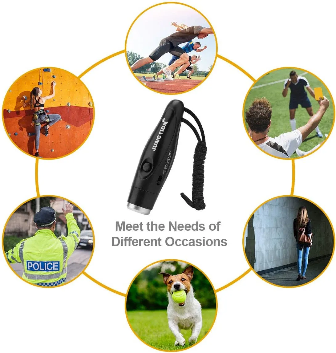 UNIWA Electronic Whistle, Battery Operated Whistle Adjustable 3 Different Loud Whistle Sounds with Lanyard Handheld Electronic Whistles for Referees Volleyball Coaches Teacher, Soccer Sports Whistle