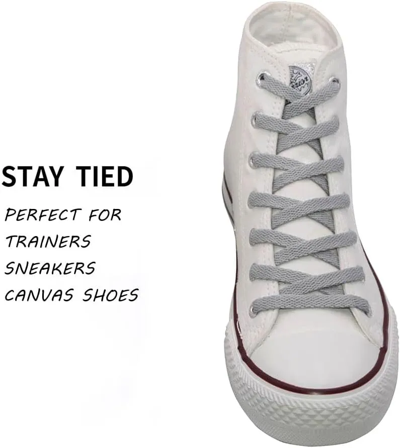 VSUDO 2 Pairs Flat Shoe Laces for Sneakers, Shoe Strings/Shoelaces for Sneakers