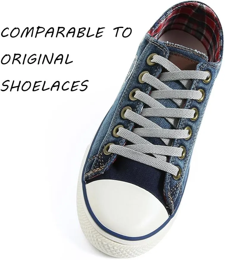 VSUDO 2 Pairs Flat Shoe Laces for Sneakers, Shoe Strings/Shoelaces for Sneakers