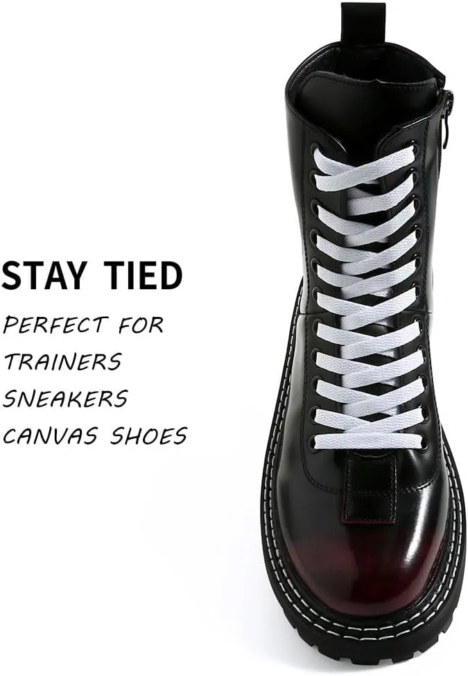 VSUDO 2 Pairs Flat Shoe Laces for Sneakers, Shoe Strings/Shoelaces for Sneakers