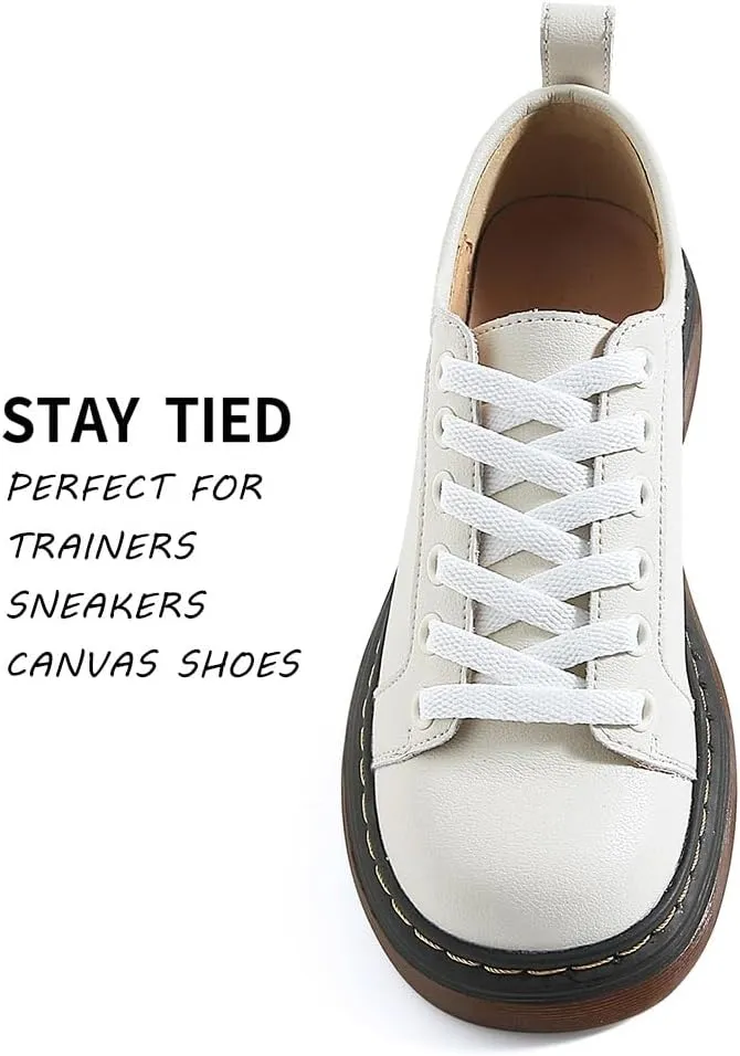 VSUDO 2 Pairs Flat Shoe Laces for Sneakers, Shoe Strings/Shoelaces for Sneakers