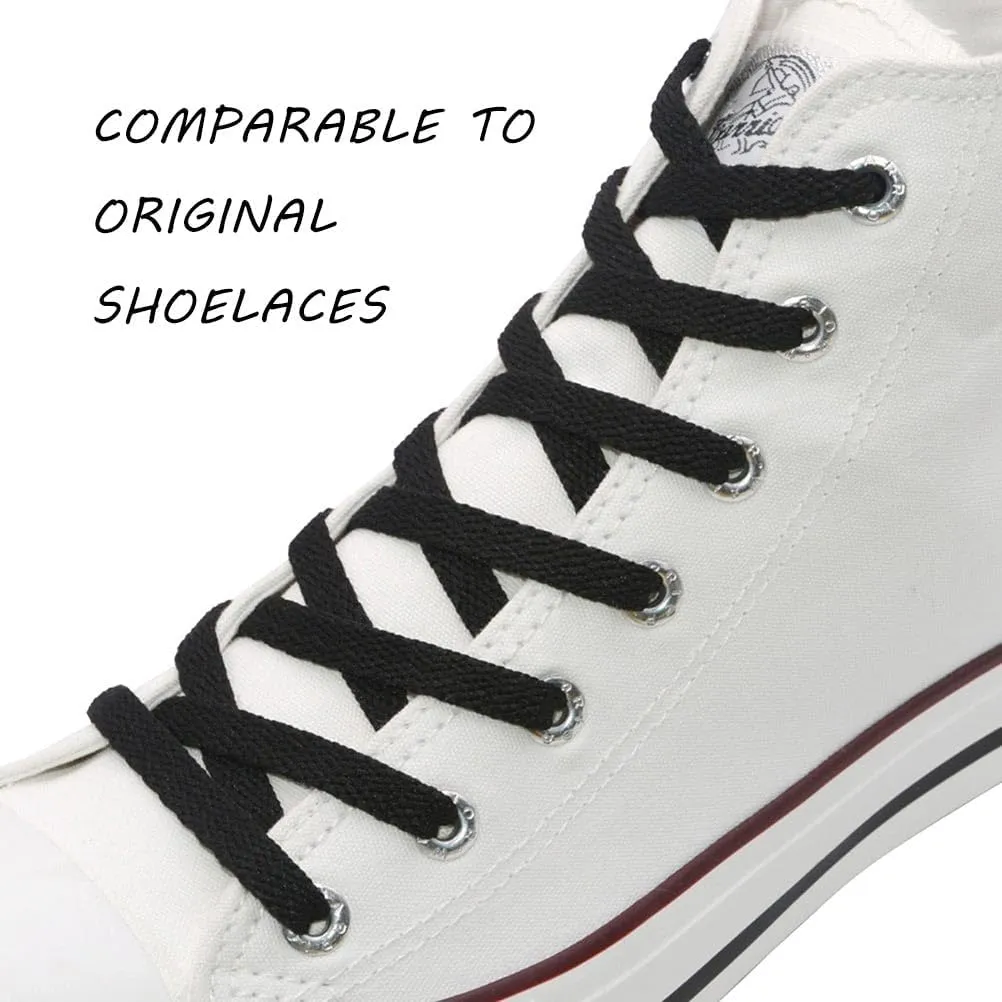 VSUDO 2 Pairs Flat Shoe Laces for Sneakers, Shoe Strings/Shoelaces for Sneakers