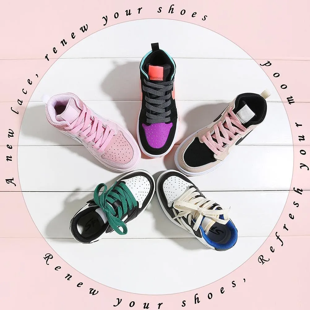 VSUDO 2 Pairs Flat Shoe Laces for Sneakers, Shoe Strings/Shoelaces for Sneakers