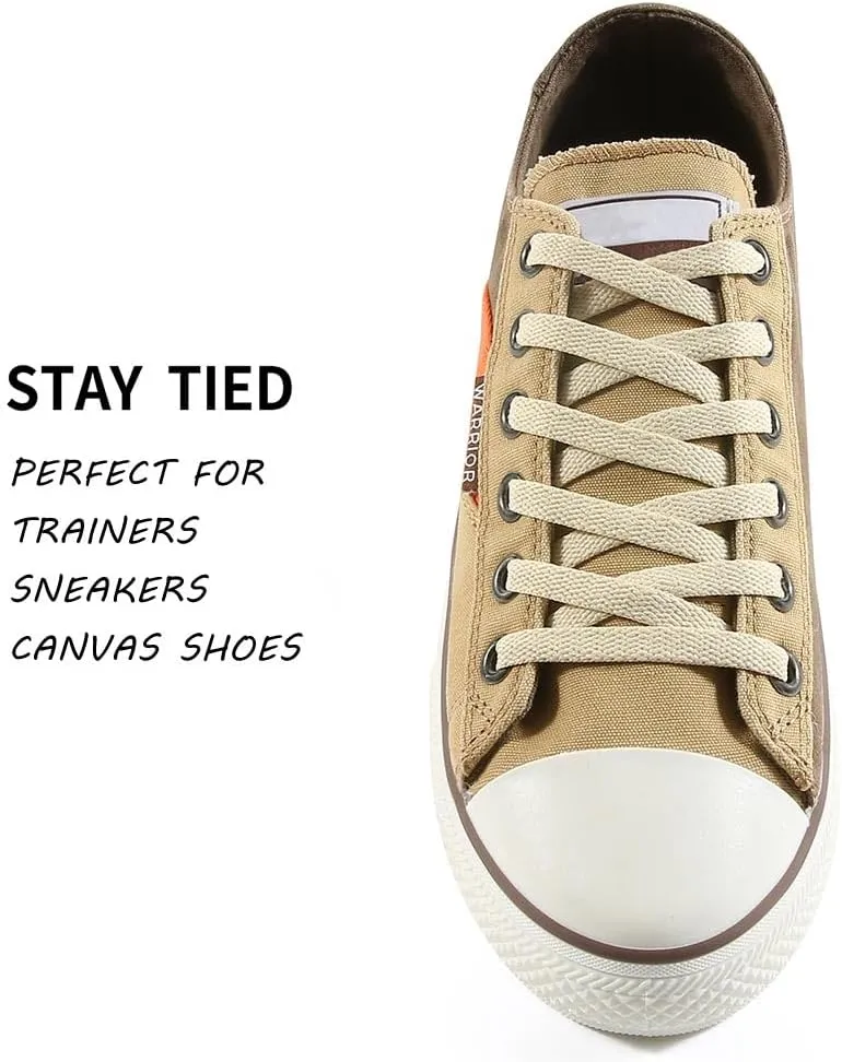 VSUDO 2 Pairs Flat Shoe Laces for Sneakers, Shoe Strings/Shoelaces for Sneakers