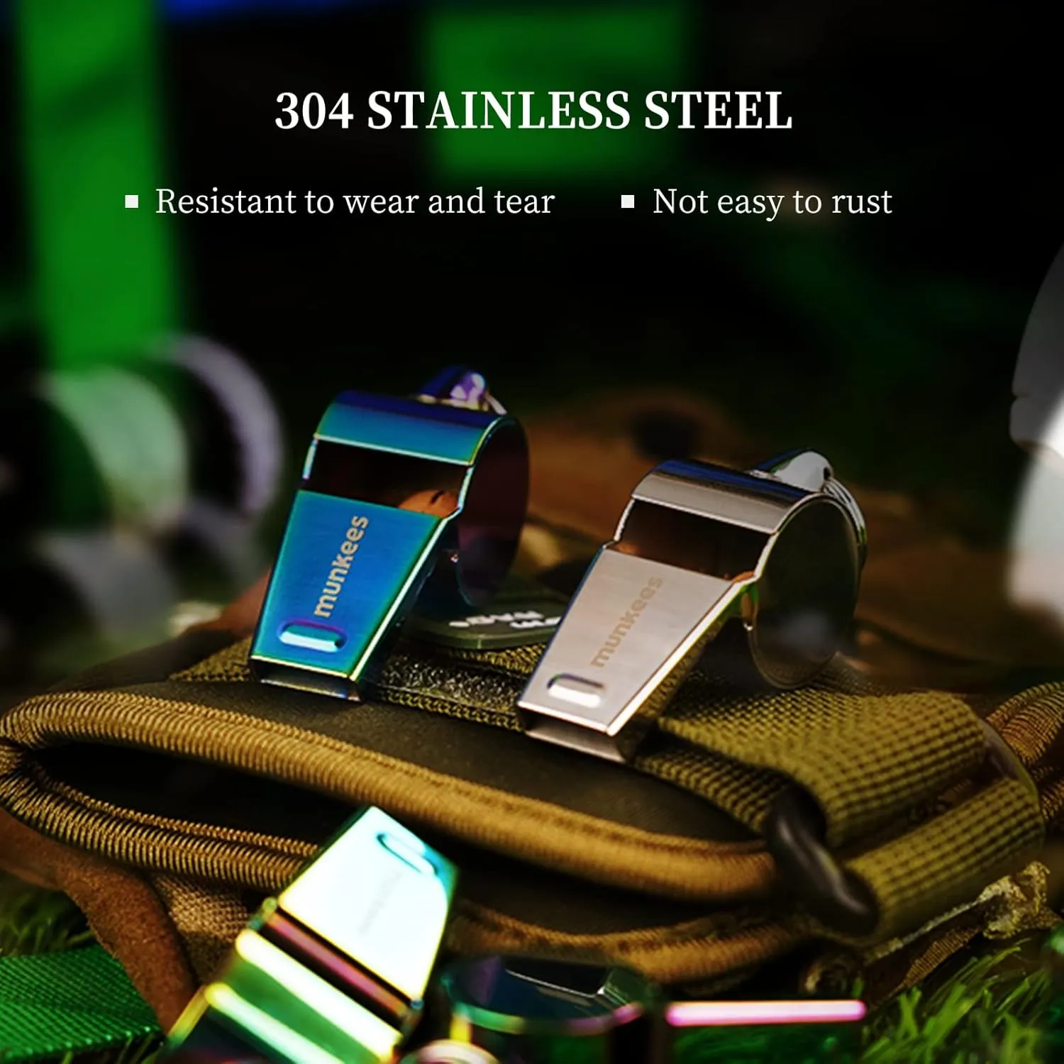 Whistle Outdoor Large Volume Whistle Disaster Prevention Goods 304 Stainless Steel