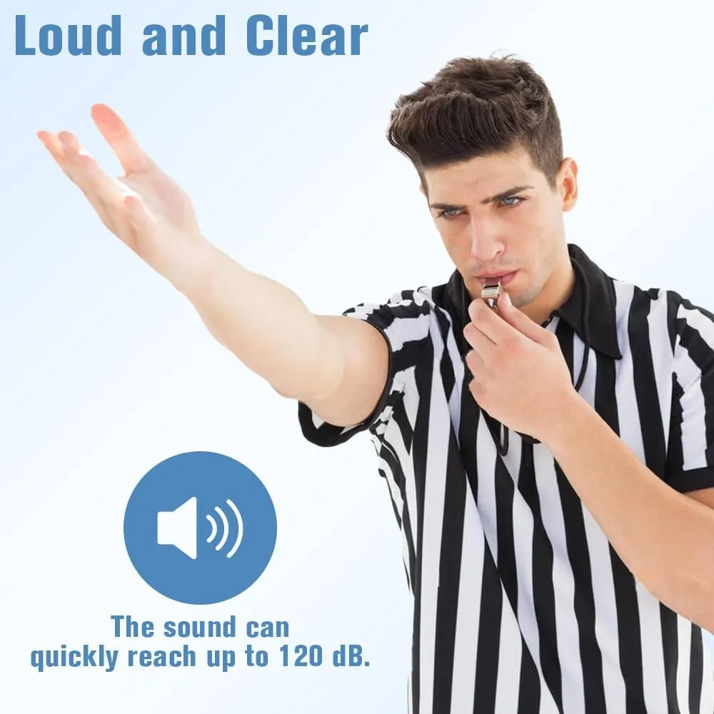 Whistles, Sports Coach Whistle, Whistle for Adults Stainless Steel Whistle for Coach Teachers Referees Officials