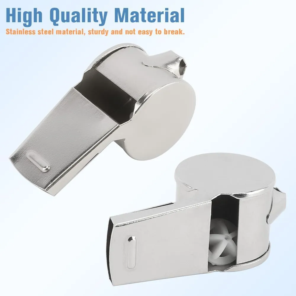 Whistles, Sports Coach Whistle, Whistle for Adults Stainless Steel Whistle for Coach Teachers Referees Officials